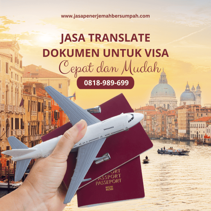 Jasa Translate Dokumen Untuk Visa