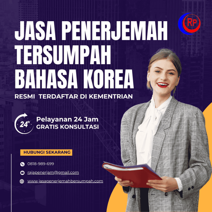 jasa penerjemah tersumpah bahasa korea