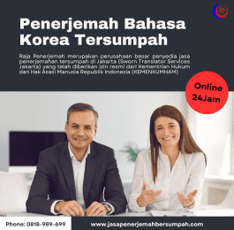 Penerjemah Bahasa Korea Tersumpah
