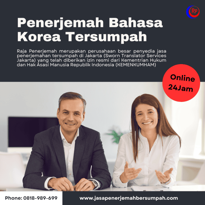 Penerjemah Bahasa Korea Tersumpah