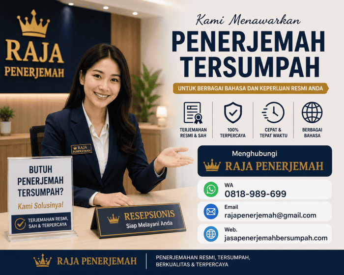 Layanan Penerjemah Tersumpah